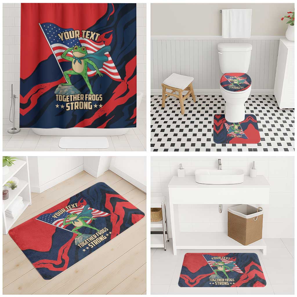 Portland Frog Protest Personalized Bathroom Set Frogs Together Strong - Wonder Print Shop