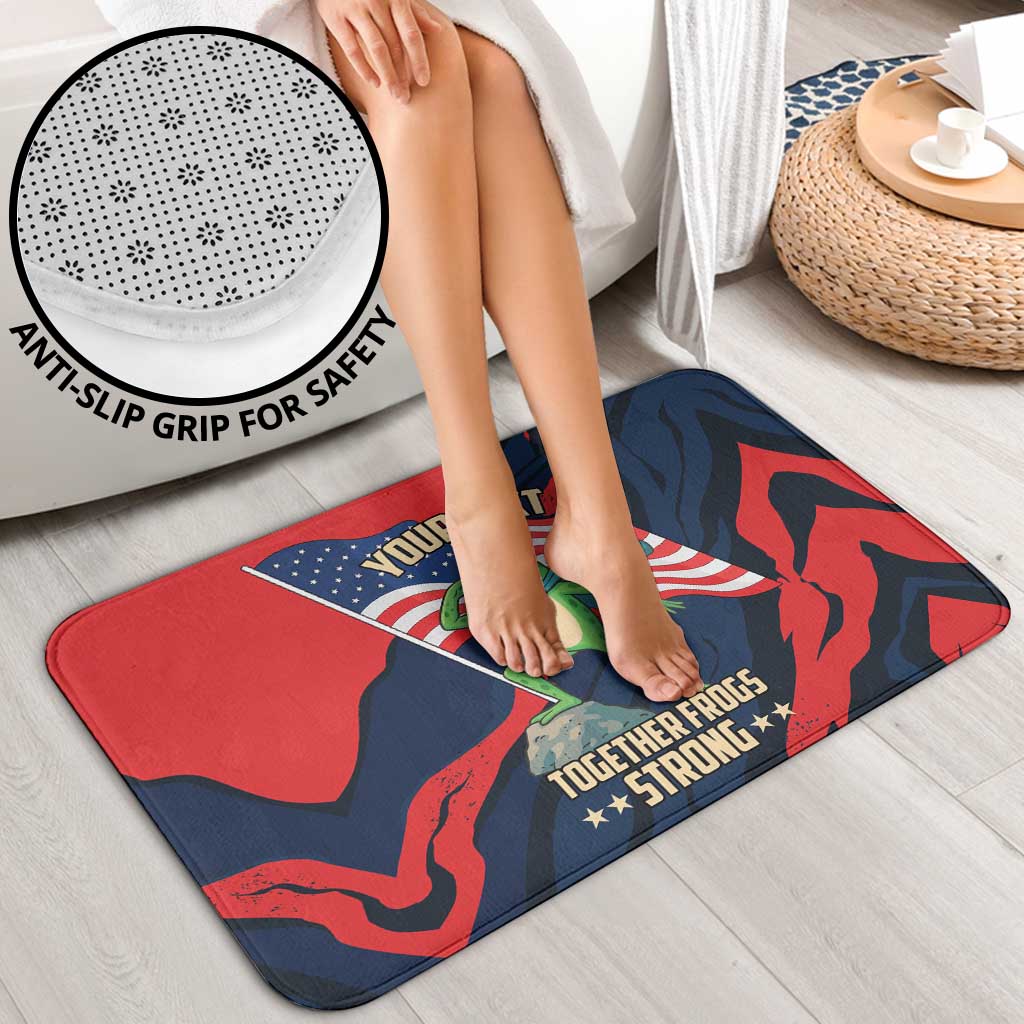 Portland Frog Protest Personalized Bathroom Set Frogs Together Strong - Wonder Print Shop