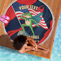 Portland Frog Protest Personalized Beach Blanket Frogs Together Strong - Wonder Print Shop