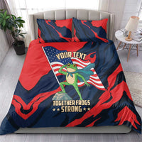 Portland Frog Protest Personalized Bedding Set Frogs Together Strong - Wonder Print Shop