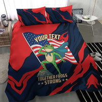 Portland Frog Protest Personalized Bedding Set Frogs Together Strong - Wonder Print Shop
