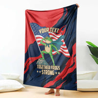 Portland Frog Protest Personalized Blanket Frogs Together Strong - Wonder Print Shop