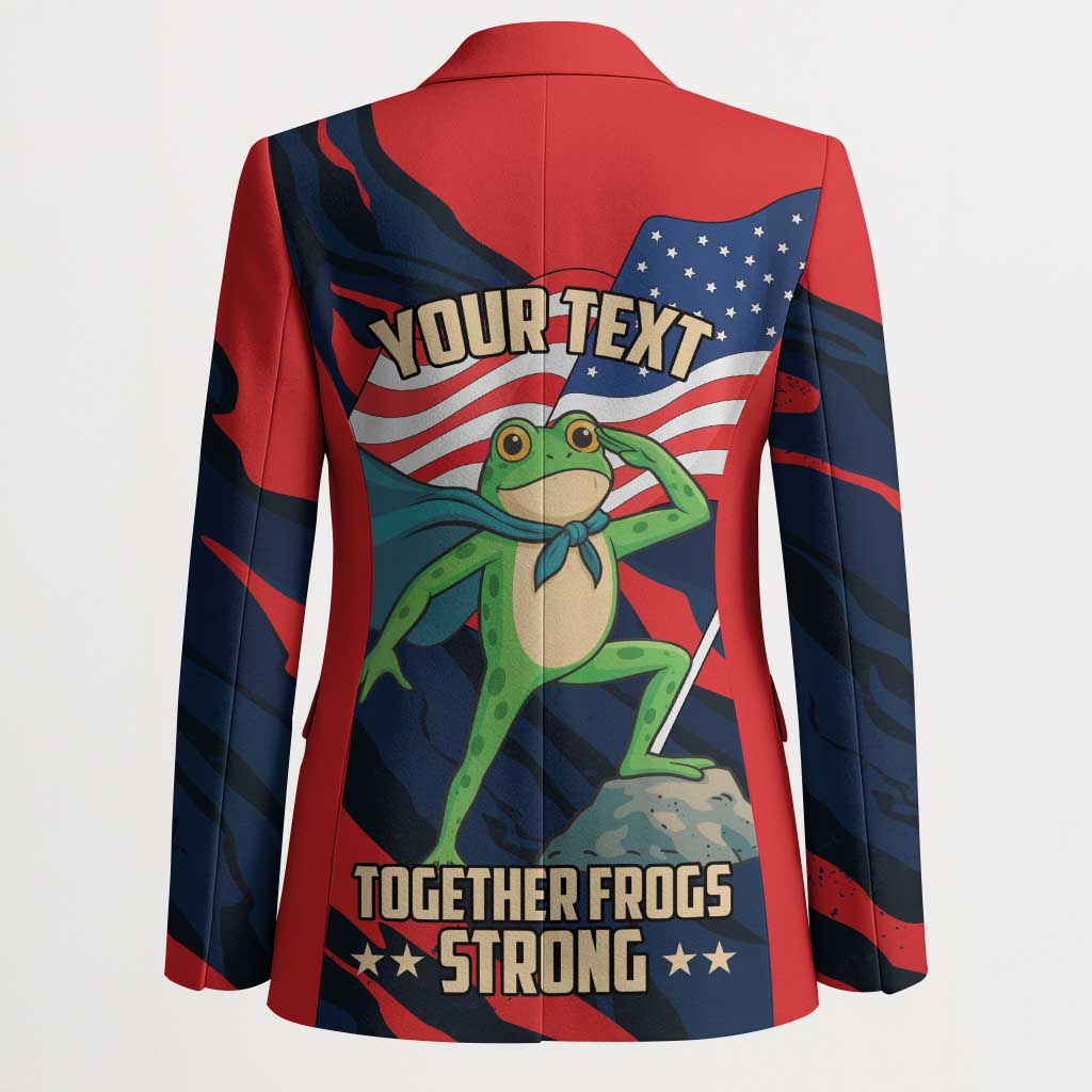 Portland Frog Protest Personalized Blazer Frogs Together Strong - Wonder Print Shop