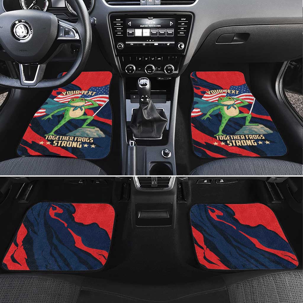 Portland Frog Protest Personalized Car Mats Frogs Together Strong - Wonder Print Shop