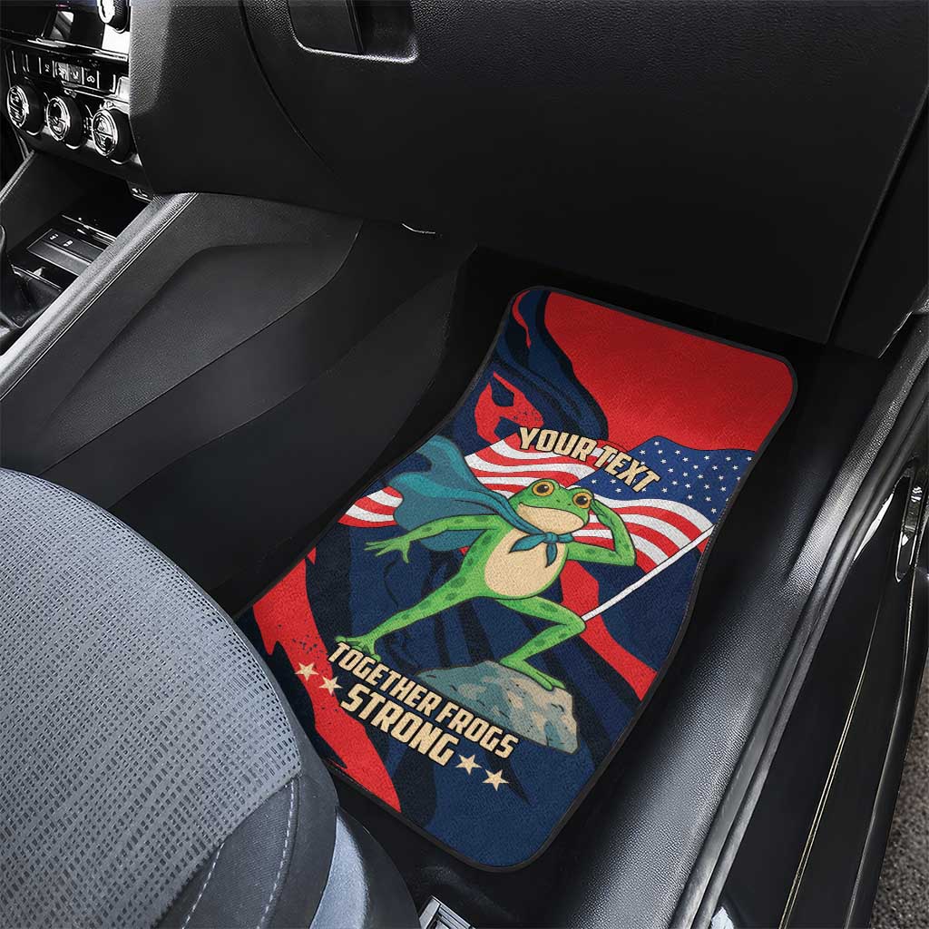 Portland Frog Protest Personalized Car Mats Frogs Together Strong - Wonder Print Shop