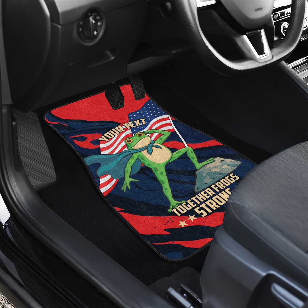 Portland Frog Protest Personalized Car Mats Frogs Together Strong - Wonder Print Shop
