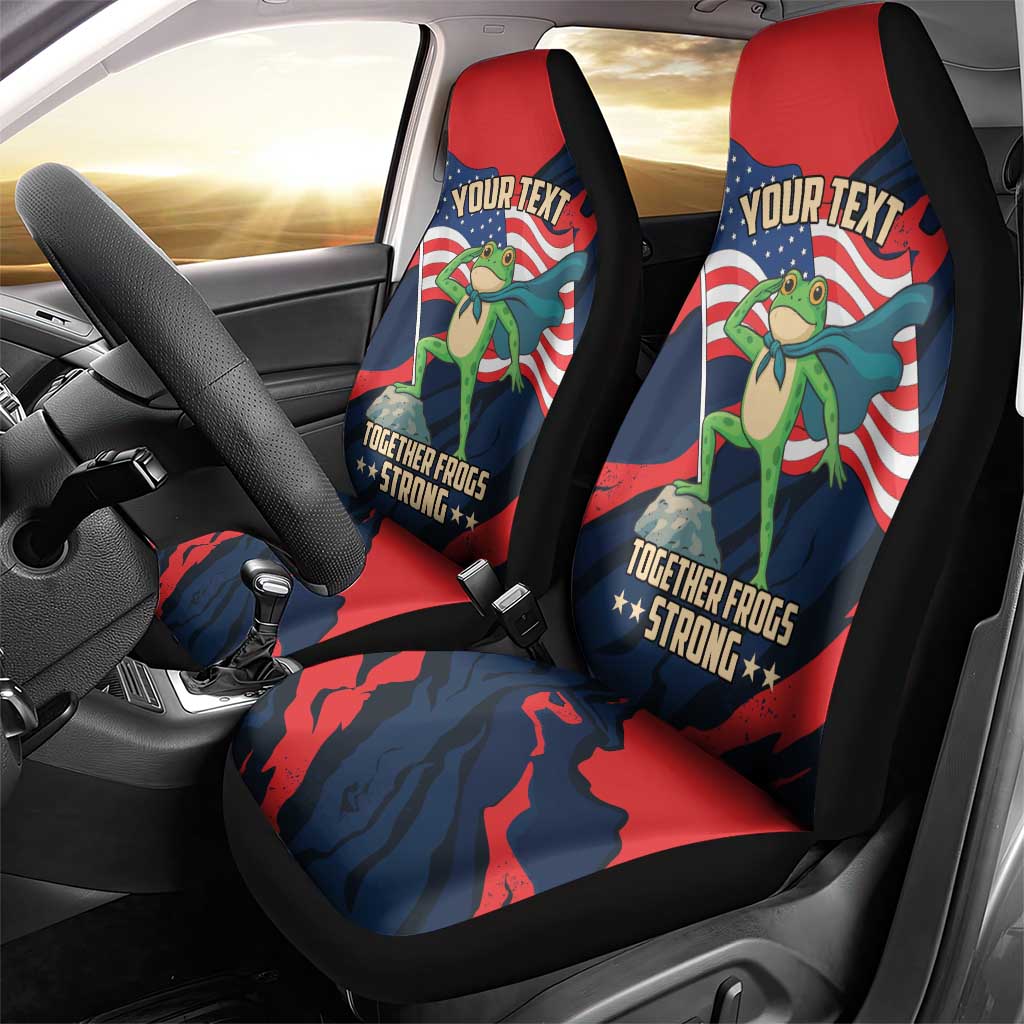 Portland Frog Protest Personalized Car Seat Cover Frogs Together Strong - Wonder Print Shop