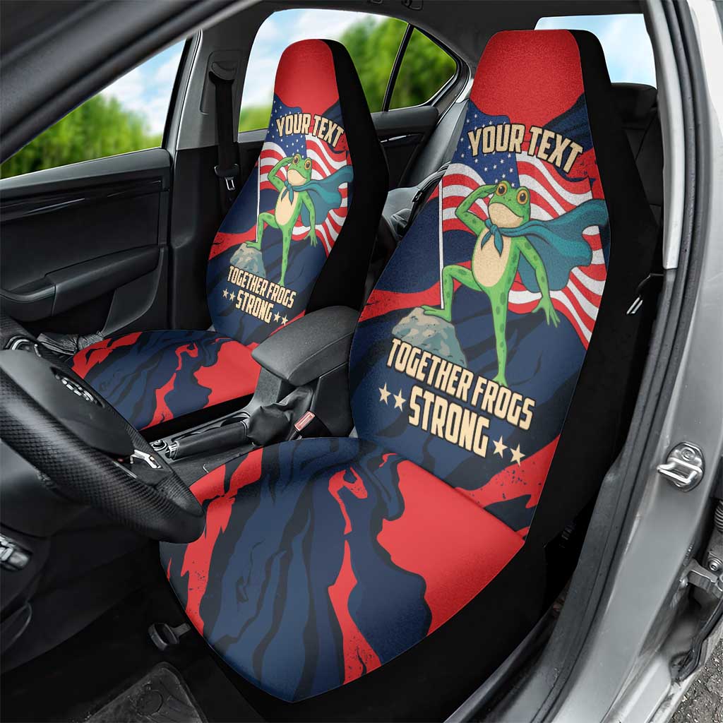 Portland Frog Protest Personalized Car Seat Cover Frogs Together Strong - Wonder Print Shop