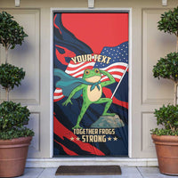 Portland Frog Protest Personalized Door Cover Frogs Together Strong - Wonder Print Shop