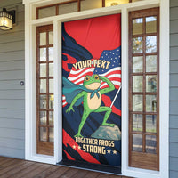 Portland Frog Protest Personalized Door Cover Frogs Together Strong - Wonder Print Shop