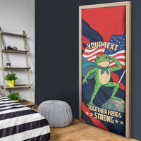 Portland Frog Protest Personalized Door Cover Frogs Together Strong - Wonder Print Shop