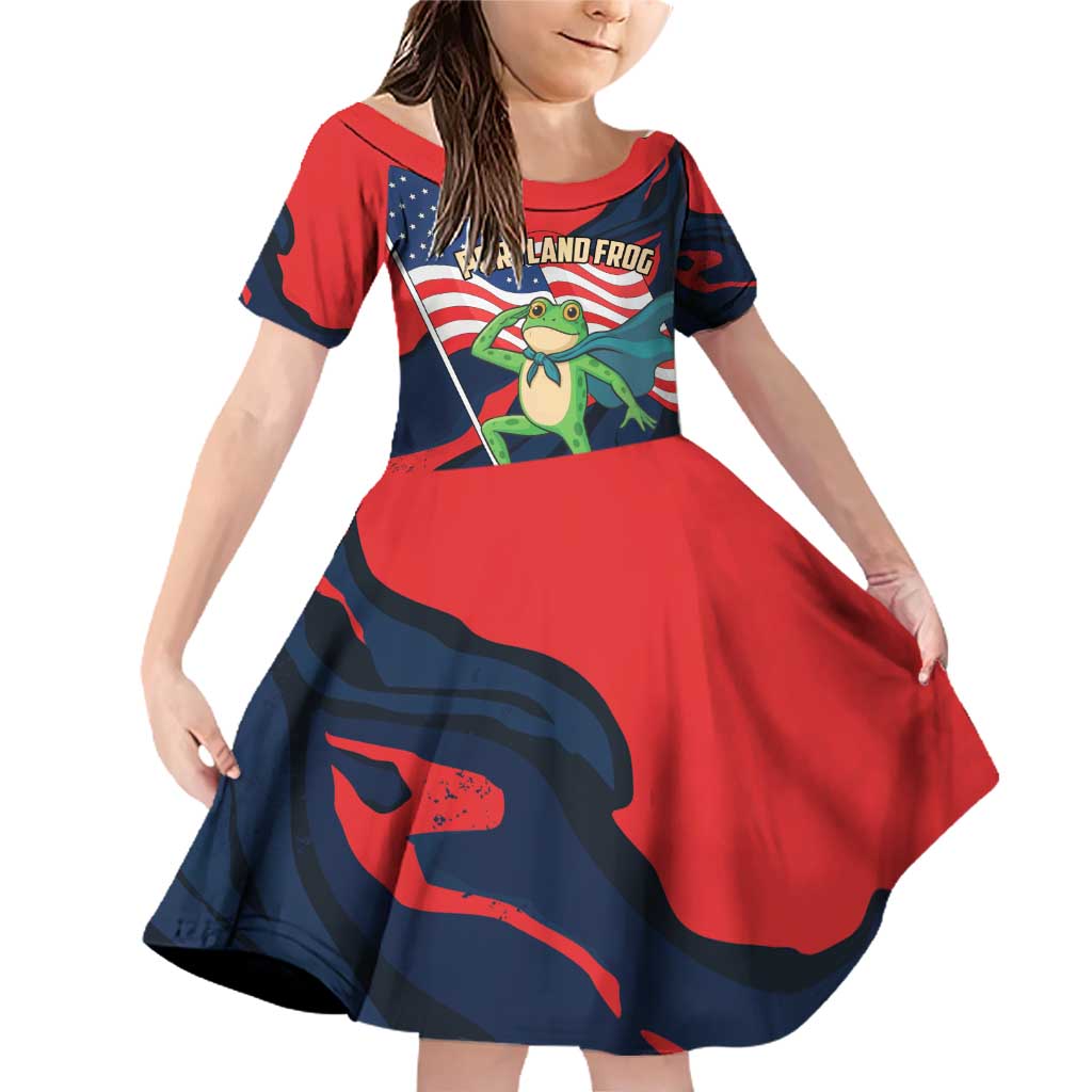 Portland Frog Protest Personalized Family Matching Off Shoulder Short Dress and Hawaiian Shirt Frogs Together Strong - Wonder Print Shop