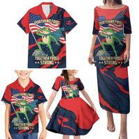 Portland Frog Protest Personalized Family Matching Puletasi and Hawaiian Shirt Frogs Together Strong - Wonder Print Shop