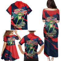 Portland Frog Protest Personalized Family Matching Puletasi and Hawaiian Shirt Frogs Together Strong - Wonder Print Shop