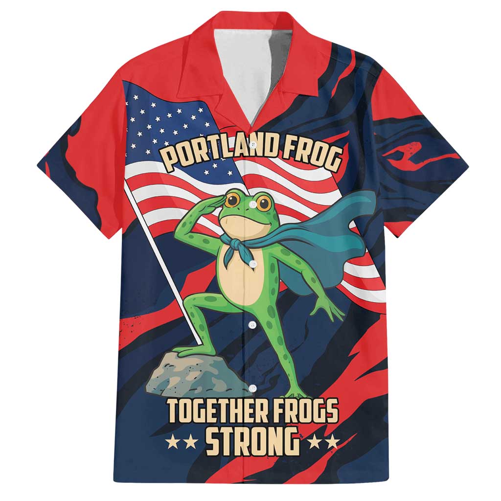 Portland Frog Protest Personalized Family Matching Puletasi and Hawaiian Shirt Frogs Together Strong - Wonder Print Shop
