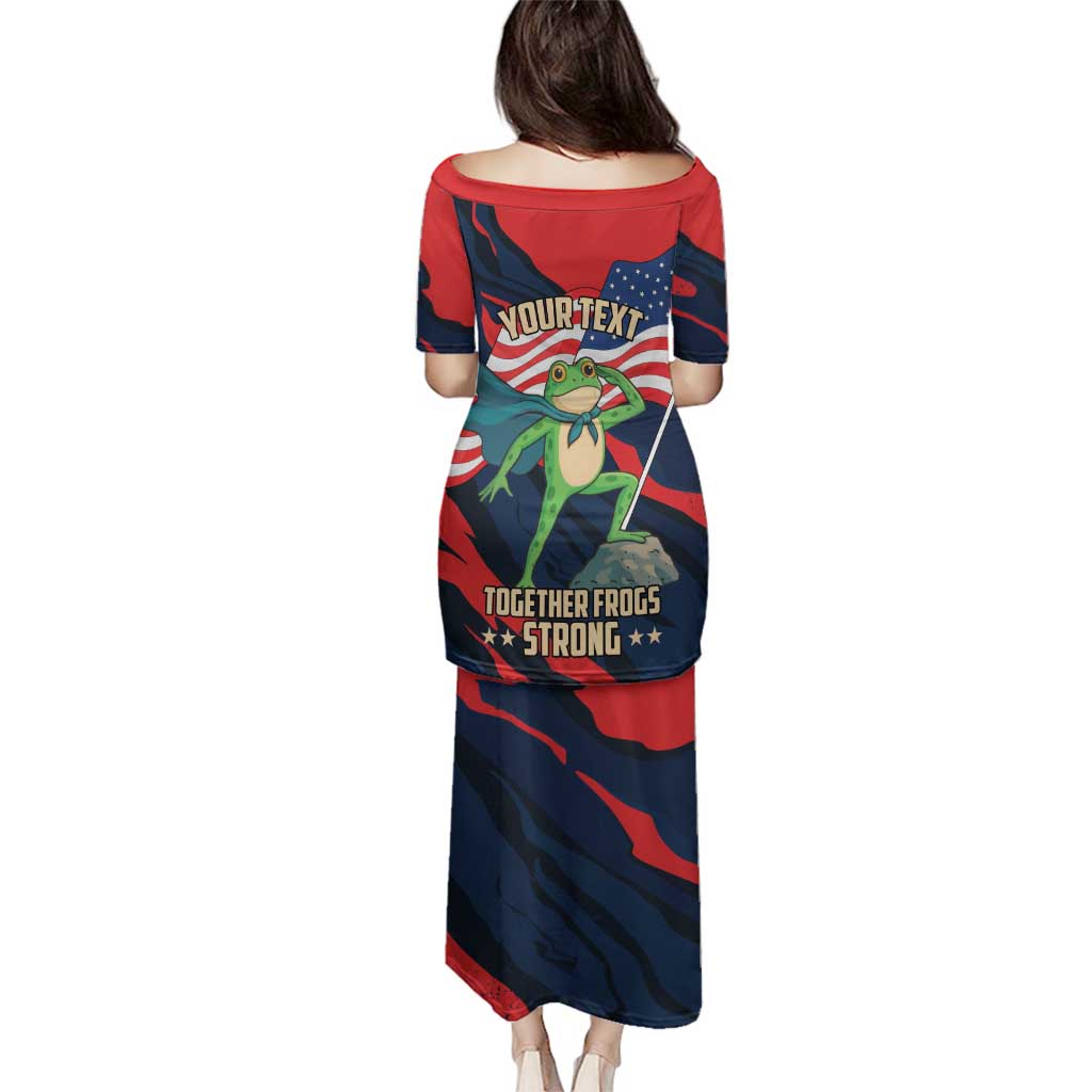 Portland Frog Protest Personalized Family Matching Puletasi and Hawaiian Shirt Frogs Together Strong - Wonder Print Shop