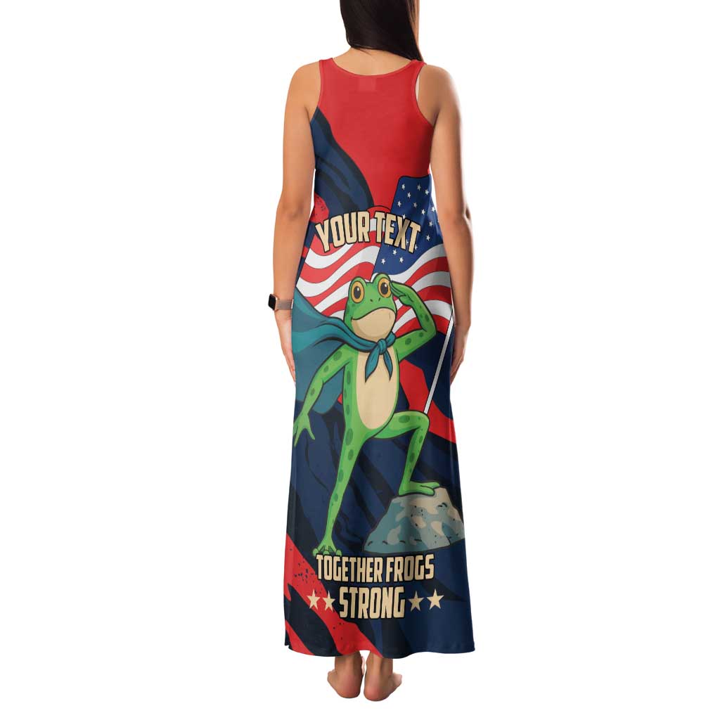 Portland Frog Protest Personalized Family Matching Tank Maxi Dress and Hawaiian Shirt Frogs Together Strong - Wonder Print Shop