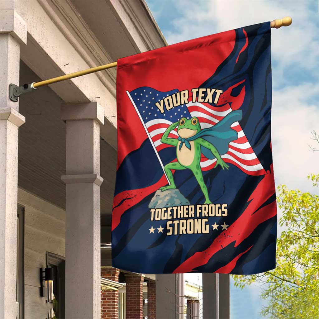 Portland Frog Protest Personalized Garden Flag Frogs Together Strong - Wonder Print Shop