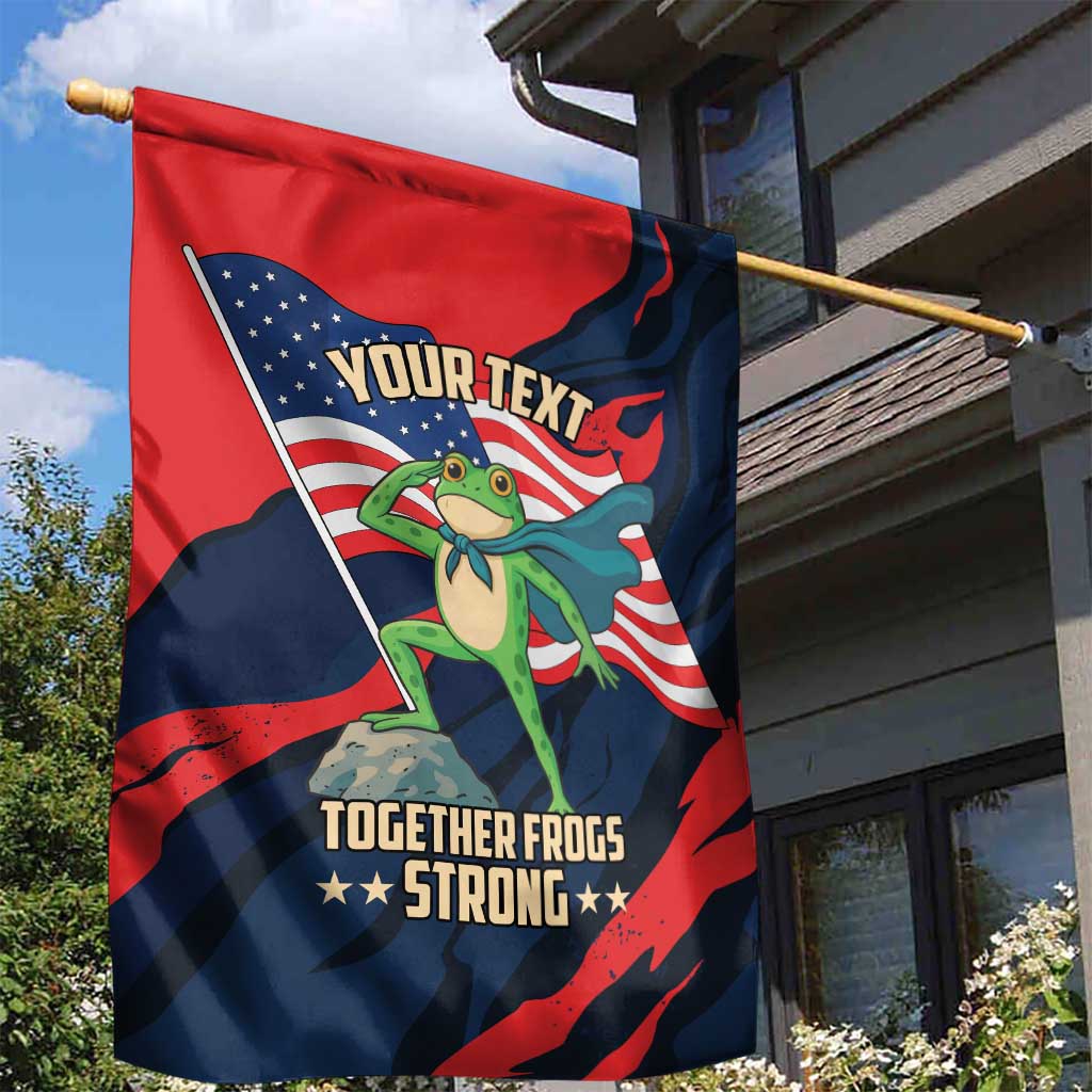 Portland Frog Protest Personalized Garden Flag Frogs Together Strong - Wonder Print Shop