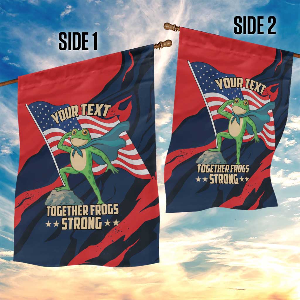 Portland Frog Protest Personalized Garden Flag Frogs Together Strong - Wonder Print Shop