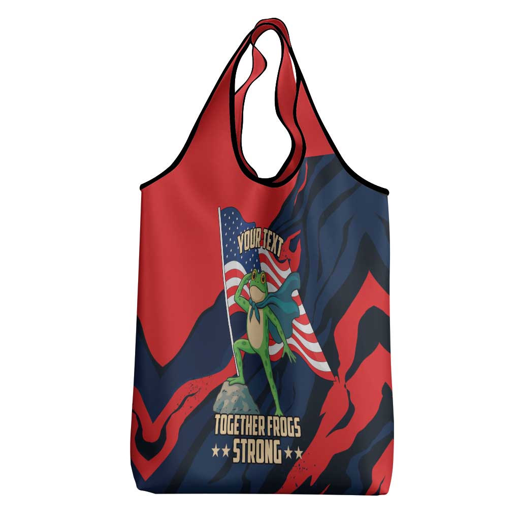 Portland Frog Protest Personalized Grocery Bag Frogs Together Strong - Wonder Print Shop