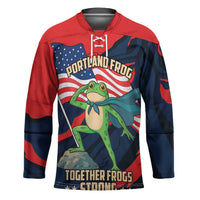 Portland Frog Protest Personalized Hockey Jersey Frogs Together Strong - Wonder Print Shop