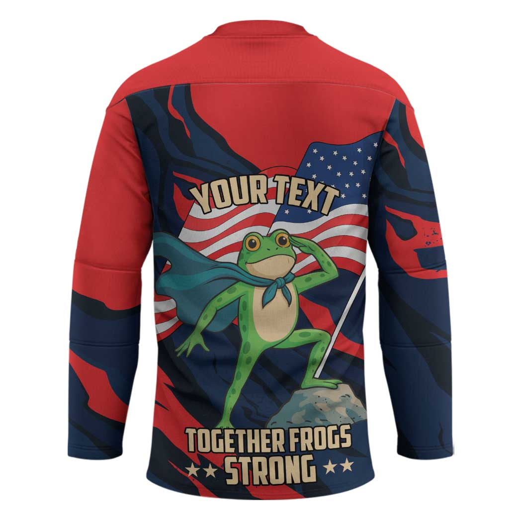 Portland Frog Protest Personalized Hockey Jersey Frogs Together Strong - Wonder Print Shop