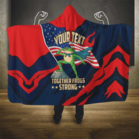 Portland Frog Protest Personalized Hooded Blanket Frogs Together Strong - Wonder Print Shop