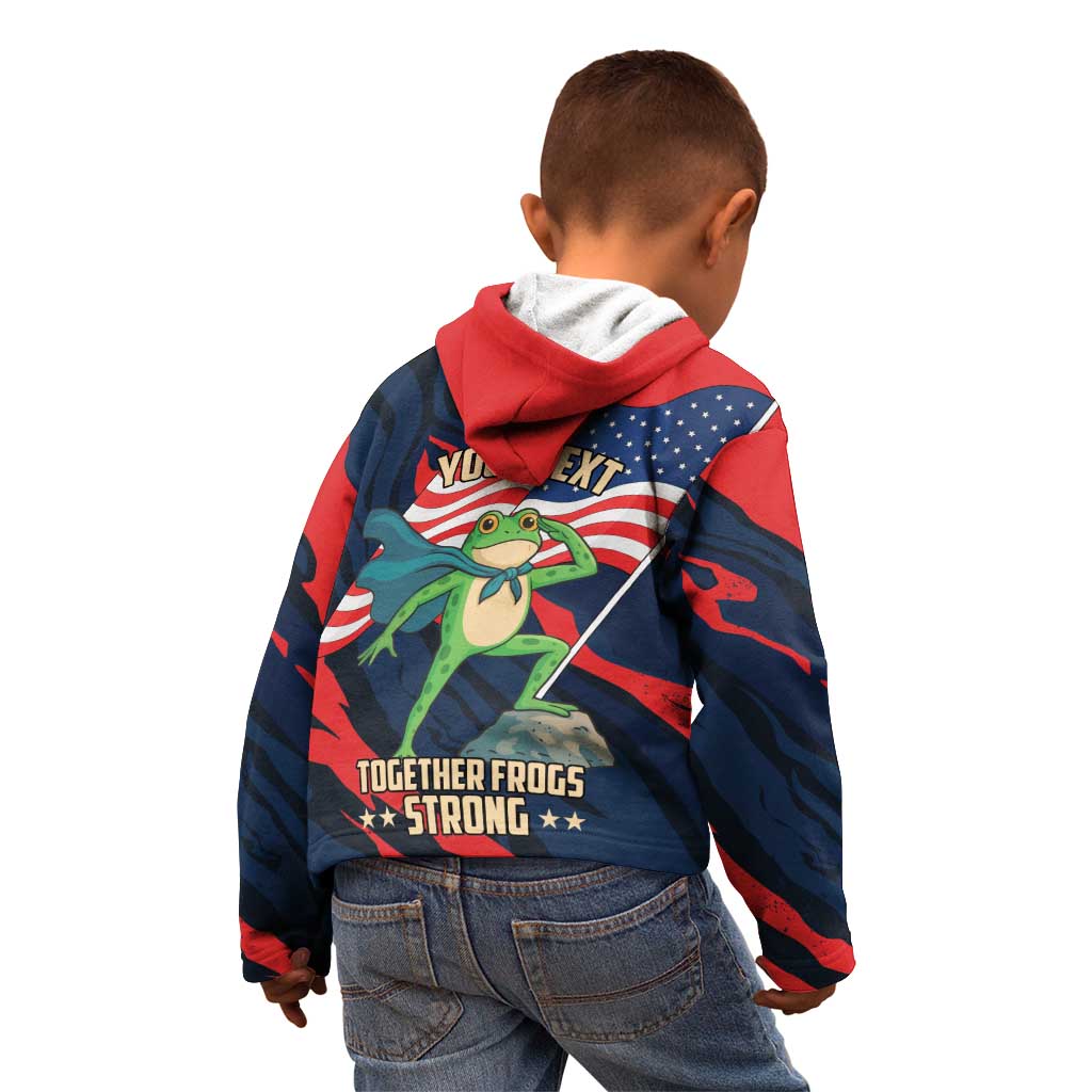 Portland Frog Protest Personalized Kid Hoodie Frogs Together Strong - Wonder Print Shop