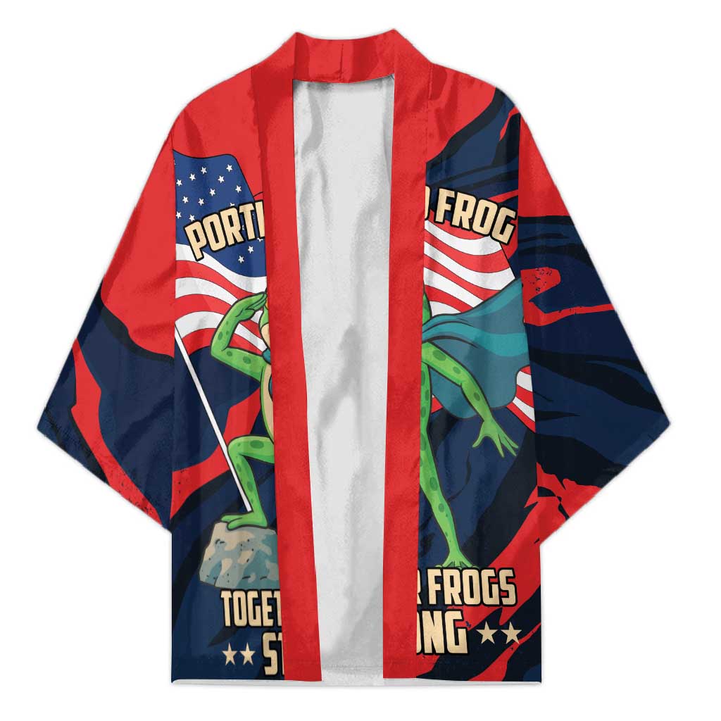 Portland Frog Protest Personalized Kimono Frogs Together Strong - Wonder Print Shop
