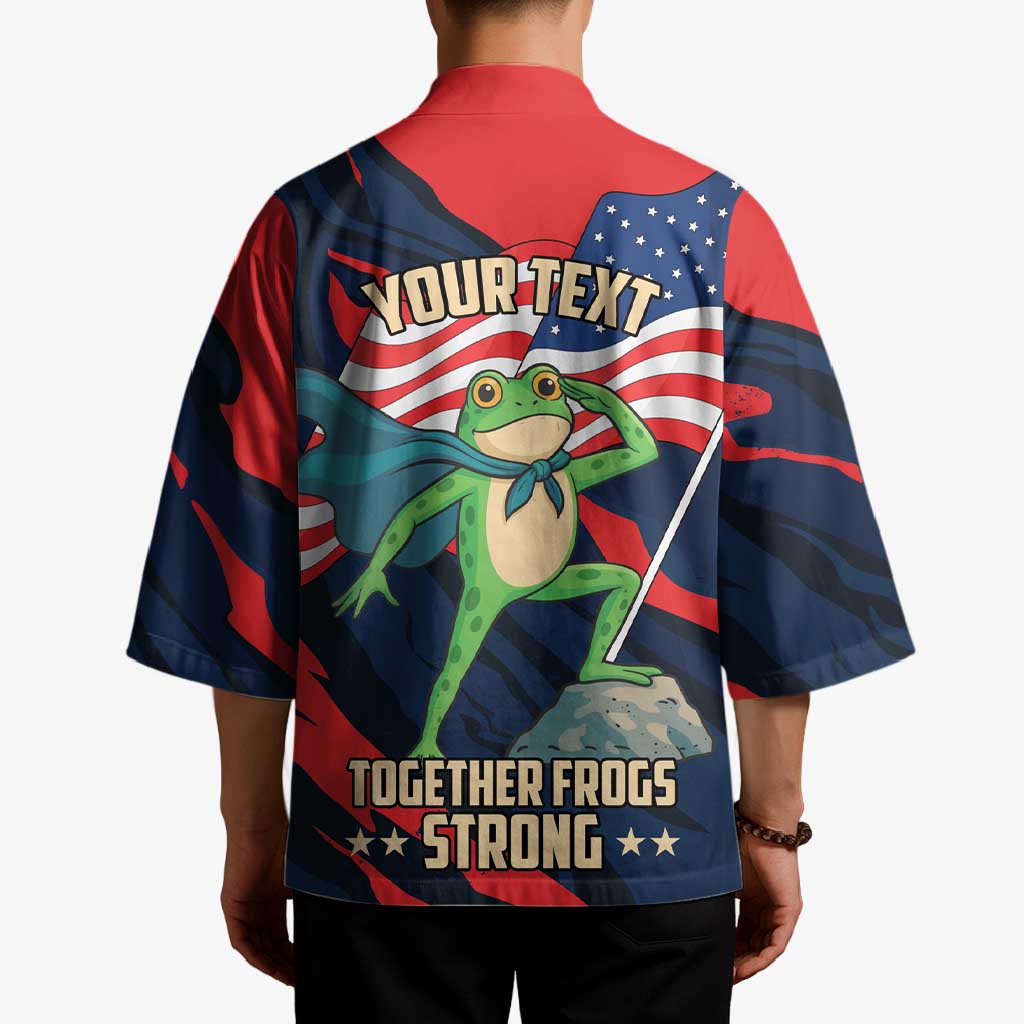 Portland Frog Protest Personalized Kimono Frogs Together Strong - Wonder Print Shop