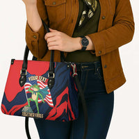 Portland Frog Protest Personalized Leather Bag Frogs Together Strong - Wonder Print Shop