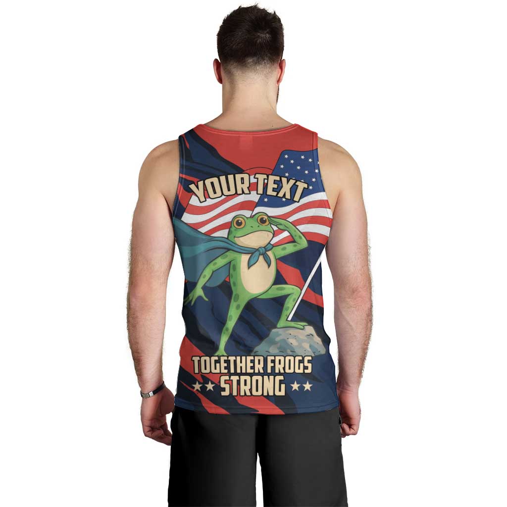 Portland Frog Protest Personalized Men Tank Top Frogs Together Strong - Wonder Print Shop