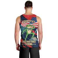 Portland Frog Protest Personalized Men Tank Top Frogs Together Strong - Wonder Print Shop