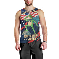 Portland Frog Protest Personalized Men Tank Top Frogs Together Strong - Wonder Print Shop