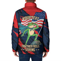 Portland Frog Protest Personalized Padded Jacket Frogs Together Strong - Wonder Print Shop