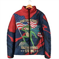 Portland Frog Protest Personalized Padded Jacket Frogs Together Strong - Wonder Print Shop