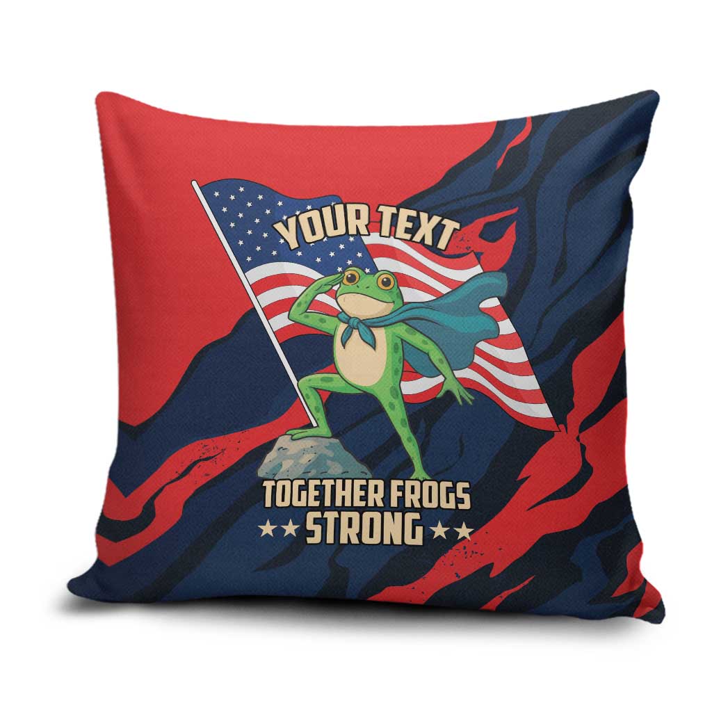 Portland Frog Protest Personalized Pillow Cover Frogs Together Strong - Wonder Print Shop