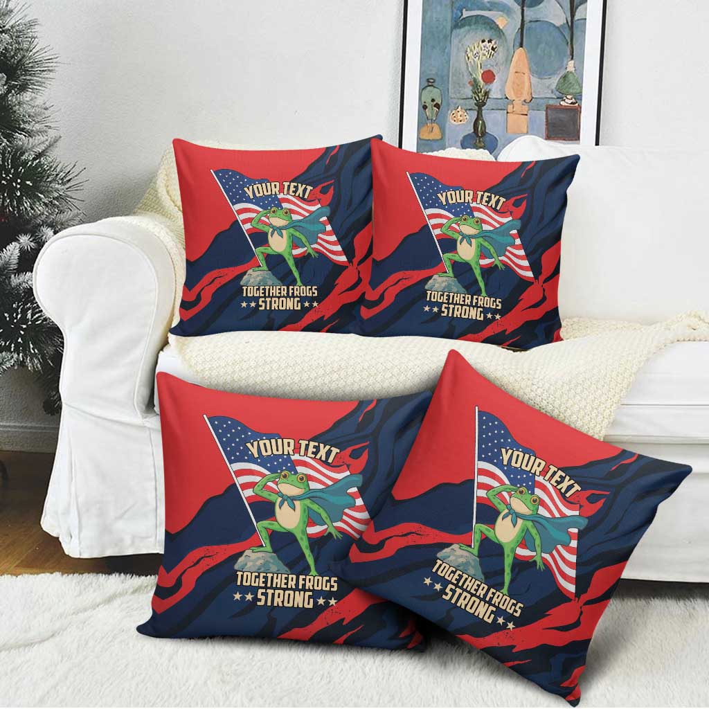 Portland Frog Protest Personalized Pillow Cover Frogs Together Strong - Wonder Print Shop