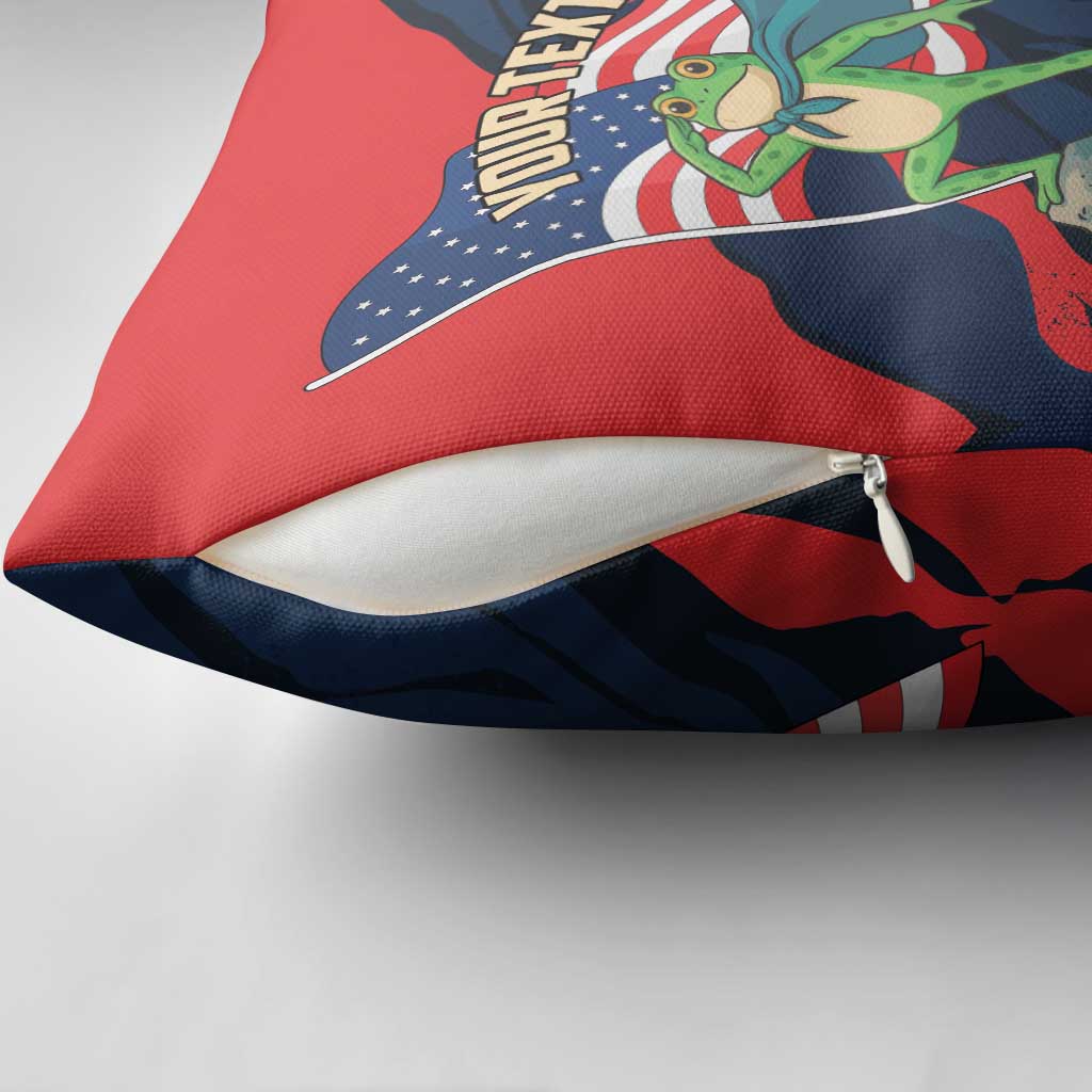 Portland Frog Protest Personalized Pillow Cover Frogs Together Strong - Wonder Print Shop