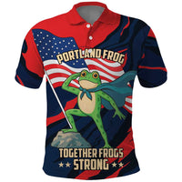 Portland Frog Protest Personalized Polo Shirt Frogs Together Strong - Wonder Print Shop