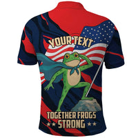 Portland Frog Protest Personalized Polo Shirt Frogs Together Strong - Wonder Print Shop