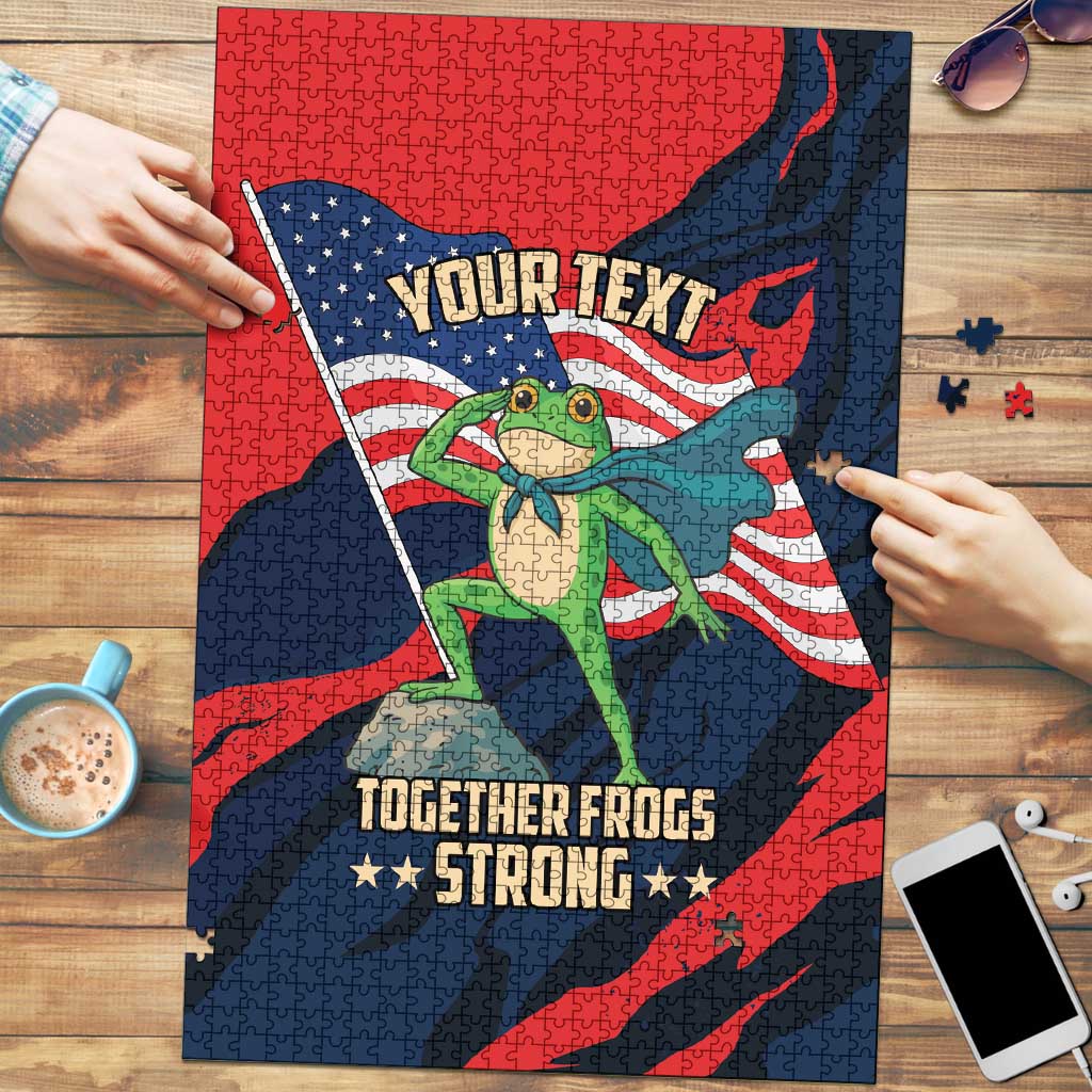 Portland Frog Protest Personalized Puzzle Frogs Together Strong - Wonder Print Shop