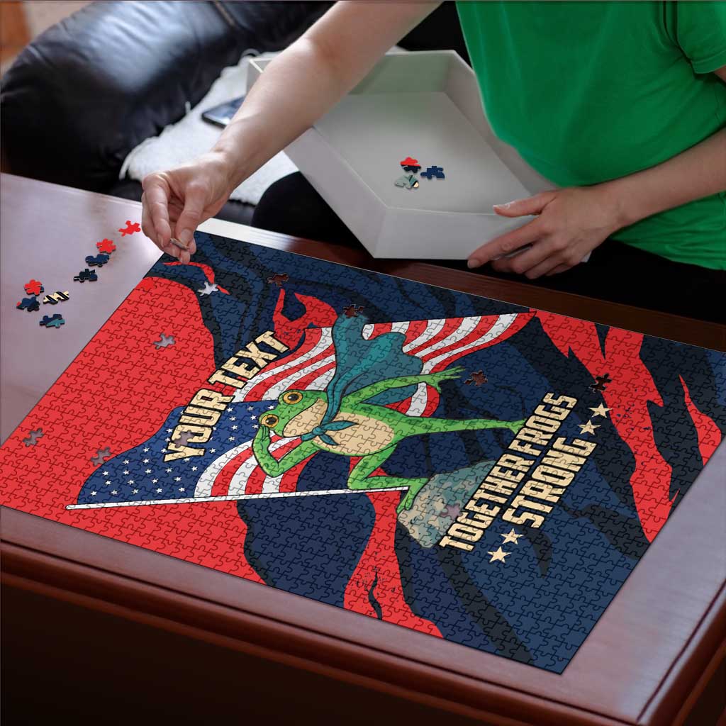 Portland Frog Protest Personalized Puzzle Frogs Together Strong - Wonder Print Shop