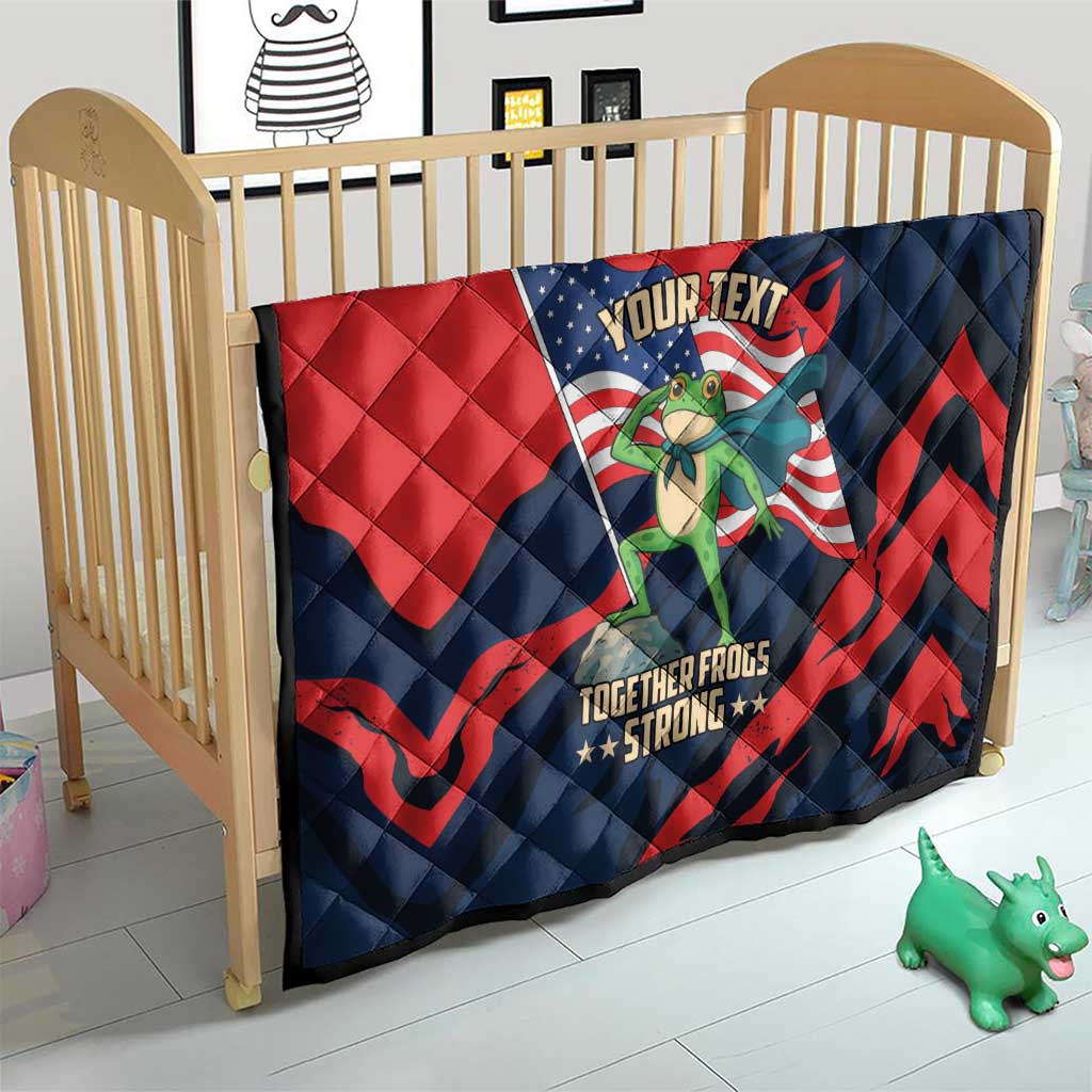 Portland Frog Protest Personalized Quilt Frogs Together Strong - Wonder Print Shop