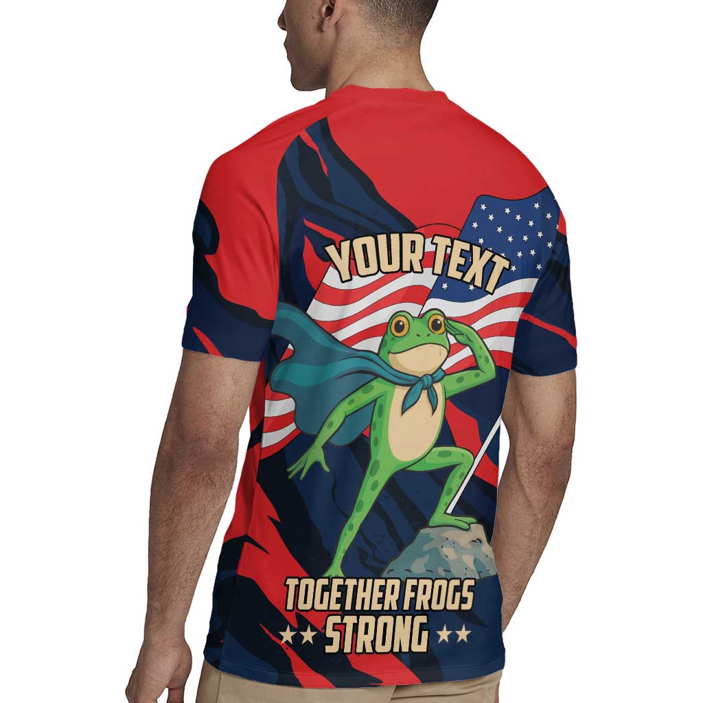 Portland Frog Protest Personalized Rugby Jersey Frogs Together Strong - Wonder Print Shop