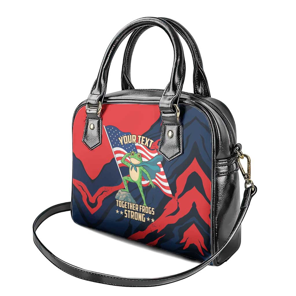 Portland Frog Protest Personalized Shoulder Handbag Frogs Together Strong - Wonder Print Shop
