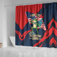 Portland Frog Protest Personalized Shower Curtain Frogs Together Strong - Wonder Print Shop