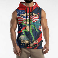 Portland Frog Protest Personalized Sleeveless Zip Hoodie Frogs Together Strong - Wonder Print Shop