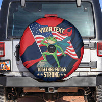 Portland Frog Protest Personalized Spare Tire Cover Frogs Together Strong - Wonder Print Shop